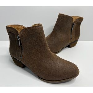 Lucky Brand LK-Breah Earth Booties 6 Leather
